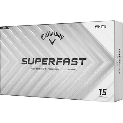 Мячи для гольфа Callaway Superfast 25 1 дюжина (15 штук) Белая двухкомпонентная конструкция