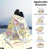 1pc Festive Celebration Sanrio Characters Blanket, Soft Throw for Home Decor, Gift Idea, All Seasons Use, Living Room, Travel, Camping, Car Blankets,