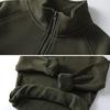 Men Fall Winter Sweatshirt Half Zipper Stand Collar Loose Solid Color Loose Long Sleeves