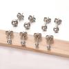 JOLCHIF Surgical Stainless Steel Ball Piercing Ball Earrings 4 Pairs Round Ball Earrings Compatible with Metal Allergies Cartilage Piercing