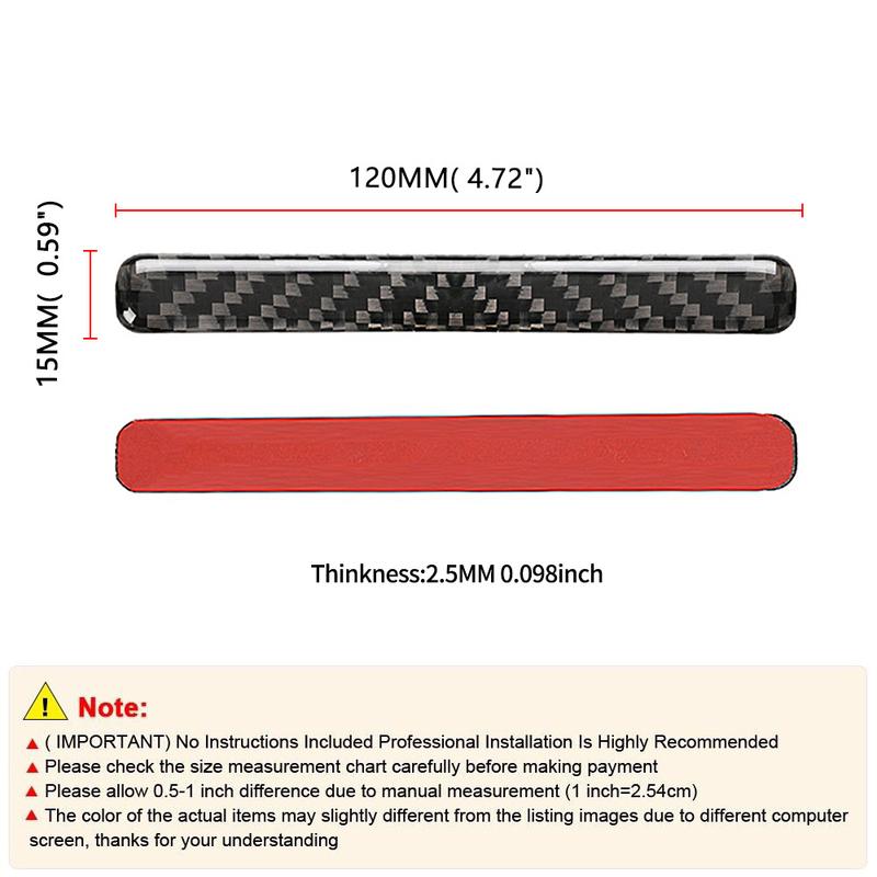 Car Door Edge Anti-collision Strips Carbon Fiber Door Protector Sticker Bumper Anti-scratch 4PCS