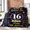 Personalized Birthday Blanket Customize Your Name For Loved Ones Perfect Gift For Friends Family Birthdays Soft Cozy Throw Blanket For Couch Bed