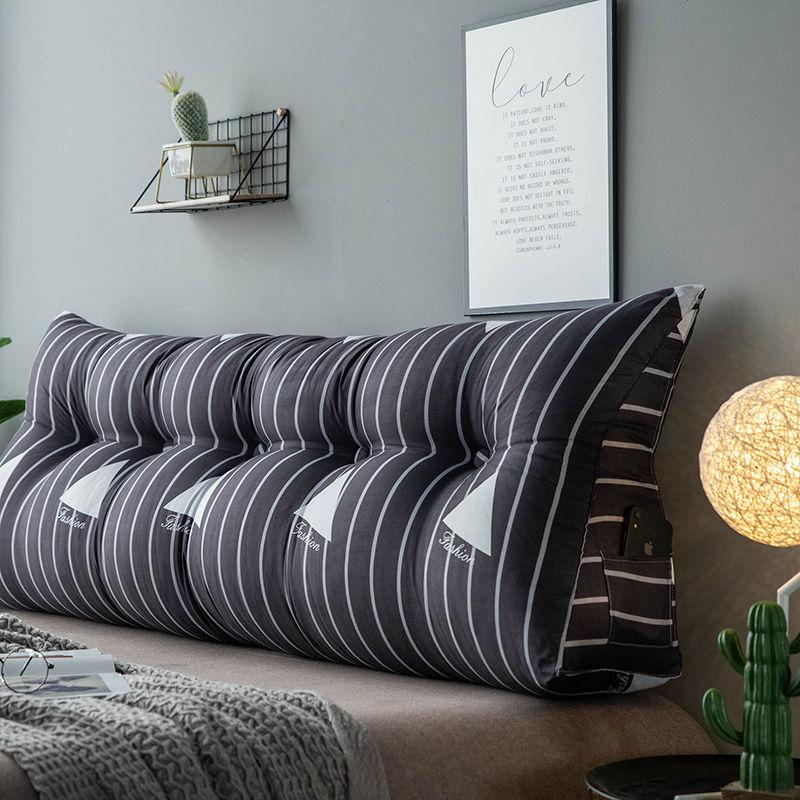 Современная прикроватная большая треугольная подушка, милая подушка для поддержки талии, подушка для спинки, мягкая диванная подушка, напольная подушка