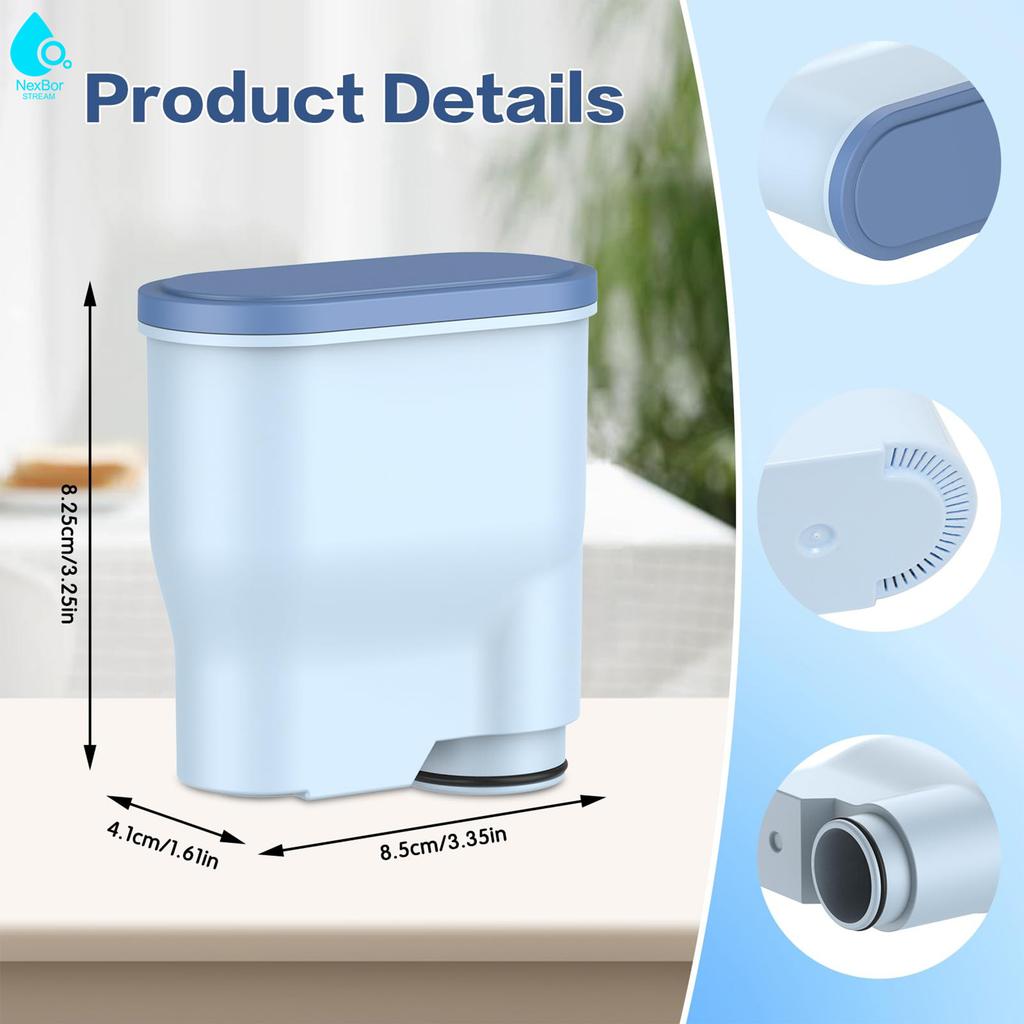 3 Pack CA6903 Coffee Filter Compatible with Philips AquaClean and Saeco Automatic Coffee Machine Water Filter 3