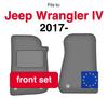 Car Floor Mats Front For Jeep Wrangler Iv Off-Road (2017-)