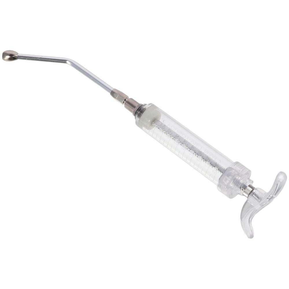 Регулируемая дозировка с 2 насадками для промывания Пластиковый шприц для кормления овец и козлят