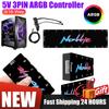 Контроллер ARGB 5V 3PIN Поддержка SignalRGB OpenRGB Адресуемый ARGB Сплиттер Питание SATA для Расширенного Интерфейса Материнской Платы