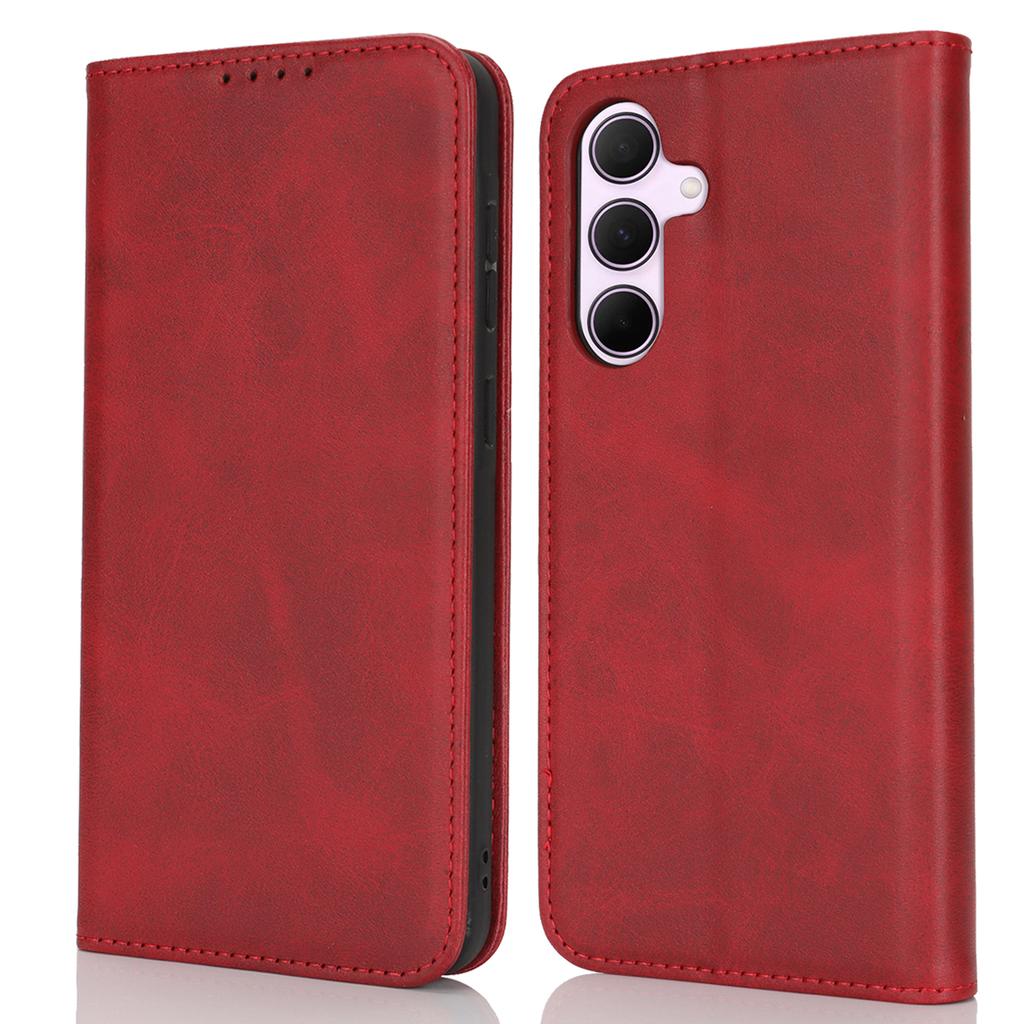 For Samsung Galaxy A56 5G/A36 5G Case PU Leather Calf Textured Magnetic Closing Smart Phone Cover