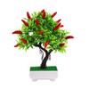1Pc Artificial Plant Chili Tree Miniascape Wedding Party Home Desk Bonsai Decor