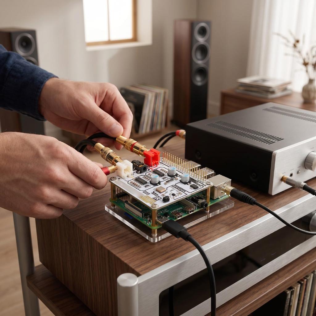 Acogedor HiFi Converter Sound ES9023 Dual Decode I2S 192kHz DAC Expansion Rugged PCB and Analog Output Digital-to-Analog Card, Chip, Bus, 24-bit Box,