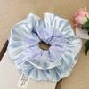 Flower Shape Pleated Hair Scrunchies Elegant Exaggerated Hair Rope Oversized Hair Tie  Ladies