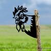 1 шт. Добавьте немного очарования фермерского дома в ваш сад с помощью этого украшения в виде силуэта головы петуха для декора садовой вечеринки