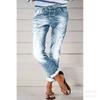 Женские джинсы Bootcut с высокой талией Винтажные расклешенные брюки Высокоэластичные стираные джинсы Длинные брюки с несколькими пуговицами спереди