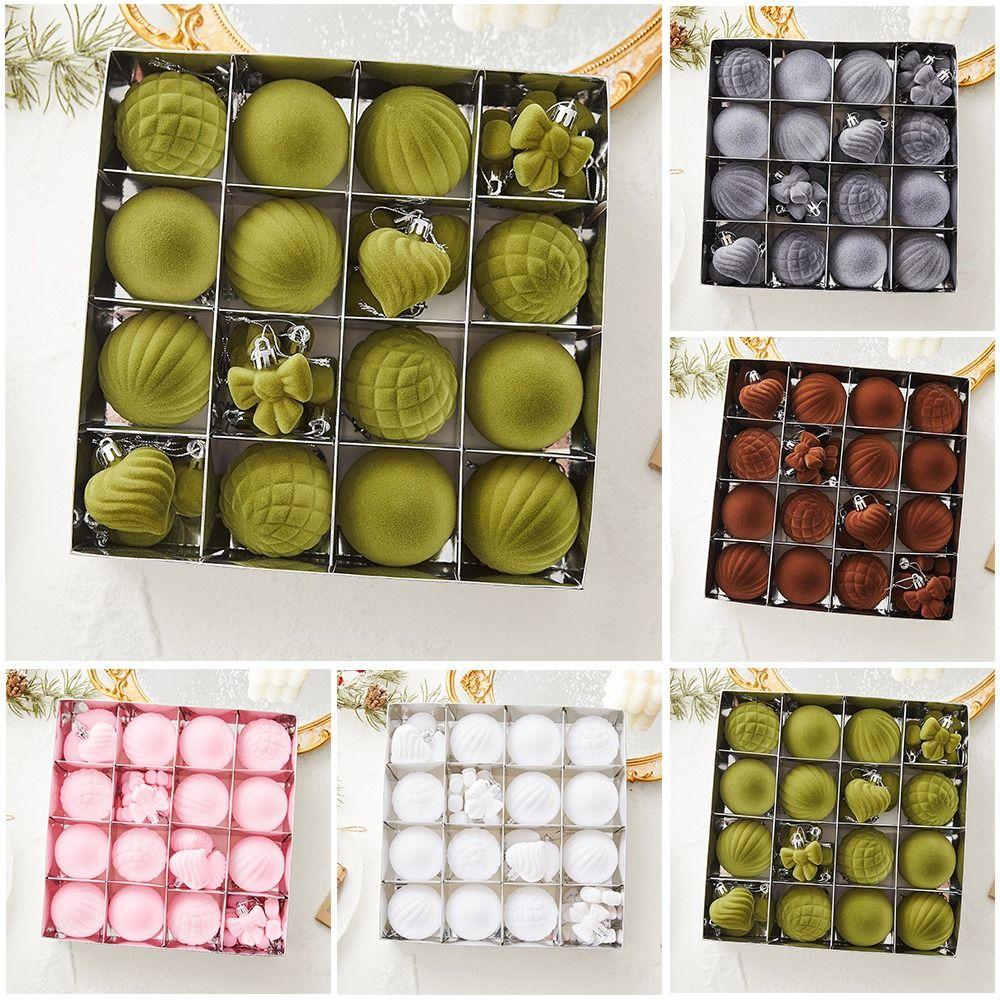 32 шт./набор Рождественские шары Рождественская елка Подвеска 6 см Рождественское украшение Набор рождественских шаров