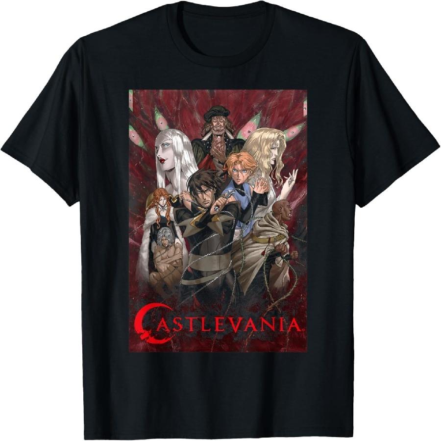 Футболка с логотипом Castlevania Group Shot в красном круге