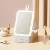 Three-color Light Cosmetics and Jewelry Box Mirror LED Makeup Mirror Portable Beauty Mirror Home