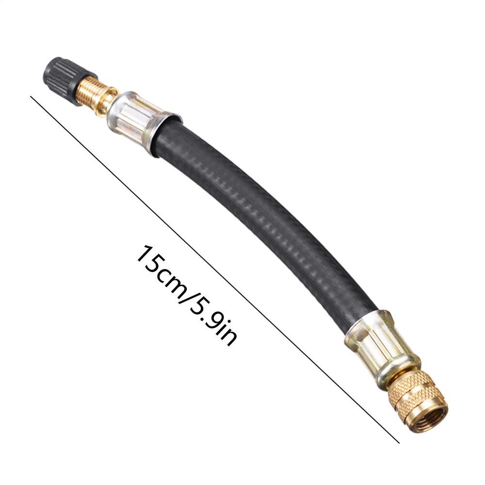 Flexible Rubber Hose Air Compressor Adapter Car Tire Valve Stem Extender for Bicycles Motorcycles Trailers Passenger Strollers