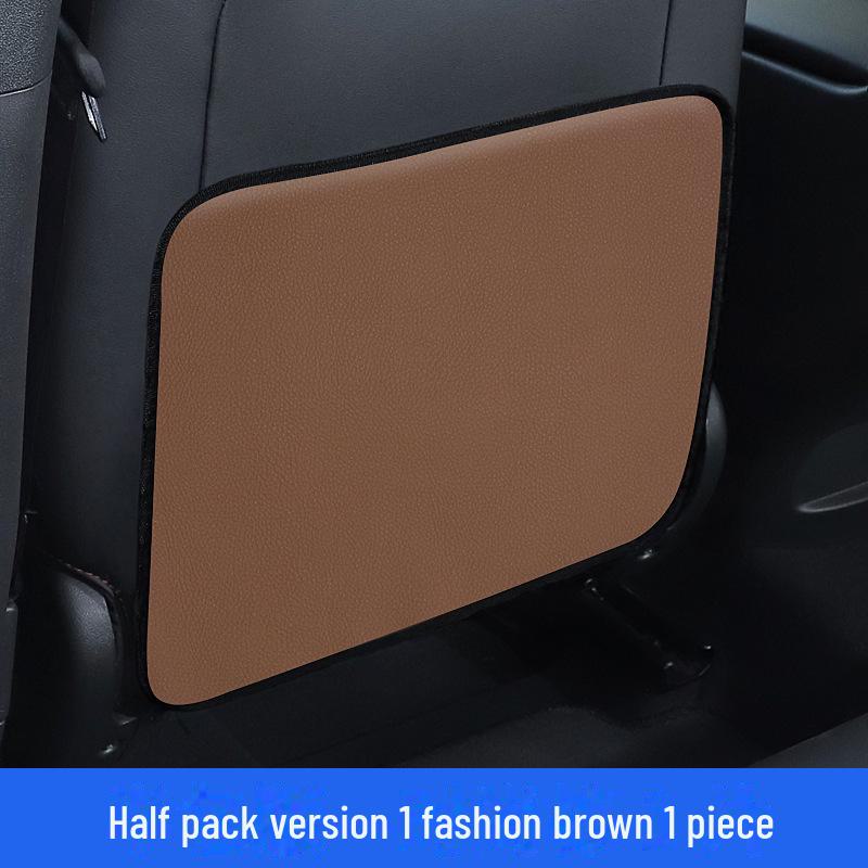 Кожаная накладка на спинку автомобильного сиденья с защитой от ударов - сумка для защиты детей и хранения