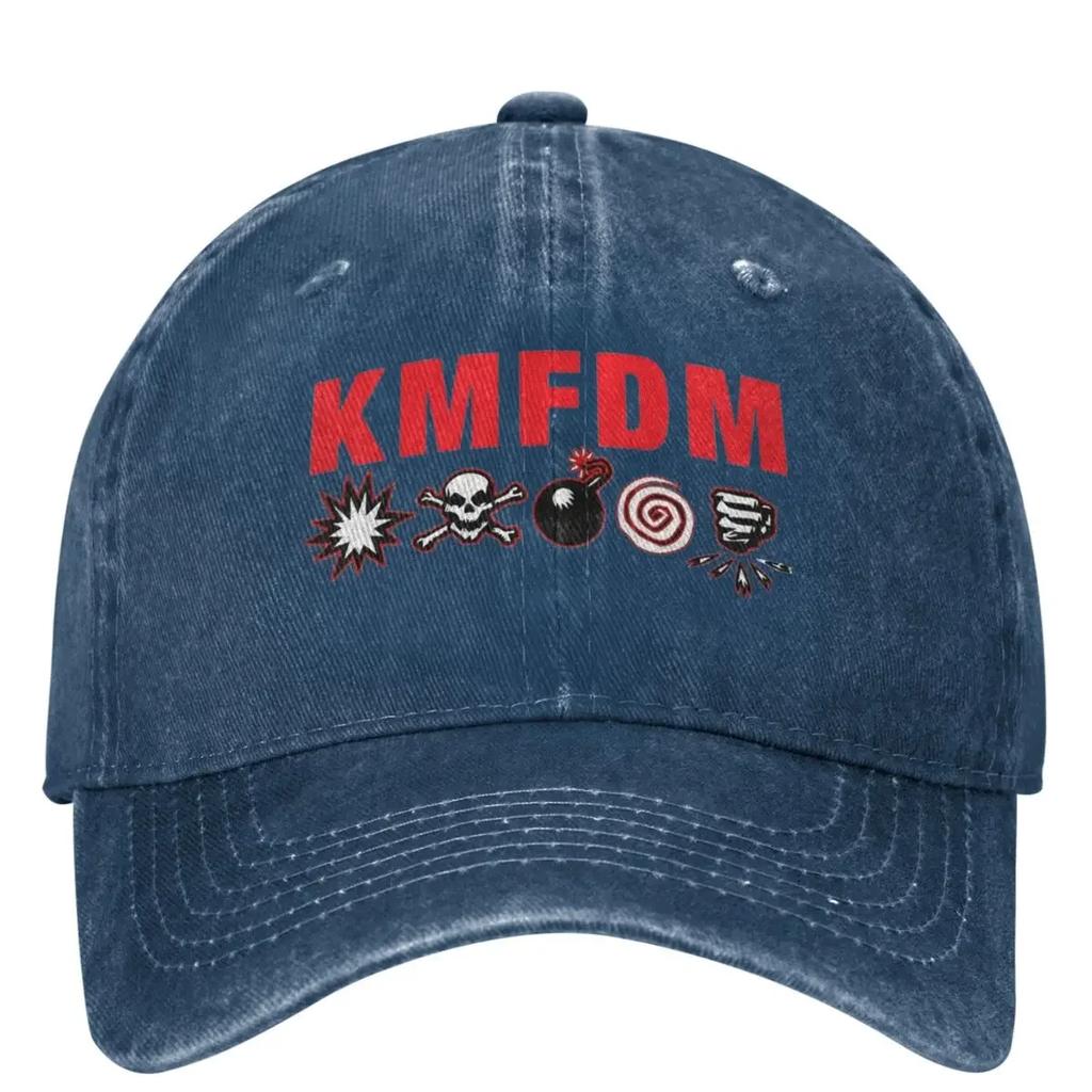 Kmfdm Symbols Baseball Cap Rock Band Fitted Retro Women Unisex Trucker Hat SunProof Outdoor Sport Baseball Caps Gift Idea