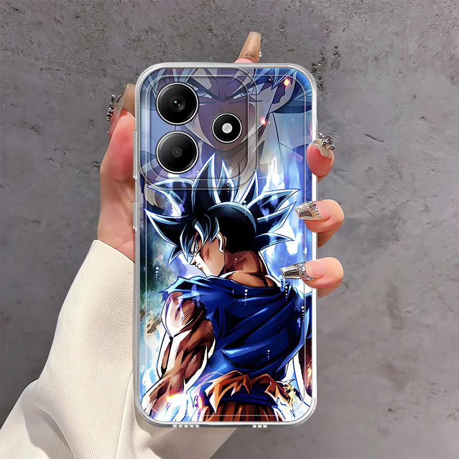 Чехол для Xiaomi Redmi Note 14 Pro Plus Note 13 10S 9 10 13C 14C 11S 12S A4 12 11 Мягкая накладка на телефон Dragon Ball Goku
