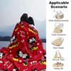 Love Story Mickey Minnie Flannel Blanket Super Soft Warm Cozy Blanket For Sofa Bed Office Travel Allseason Home Decor Gift