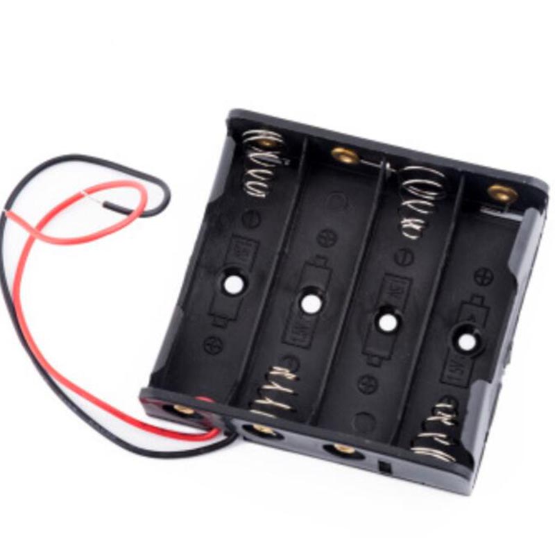5pcs 1 2 3 4 Slots Ports AA Size Power Battery Storage Case Box Holder Leads With Q1