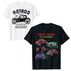 Классическая футболка Hot Rod Антикварный автомобиль Винтажный Хотрод Старая школа Скорость и мощь Футболки Унисекс Мода Любитель автомобилей Графические наряды Подарки