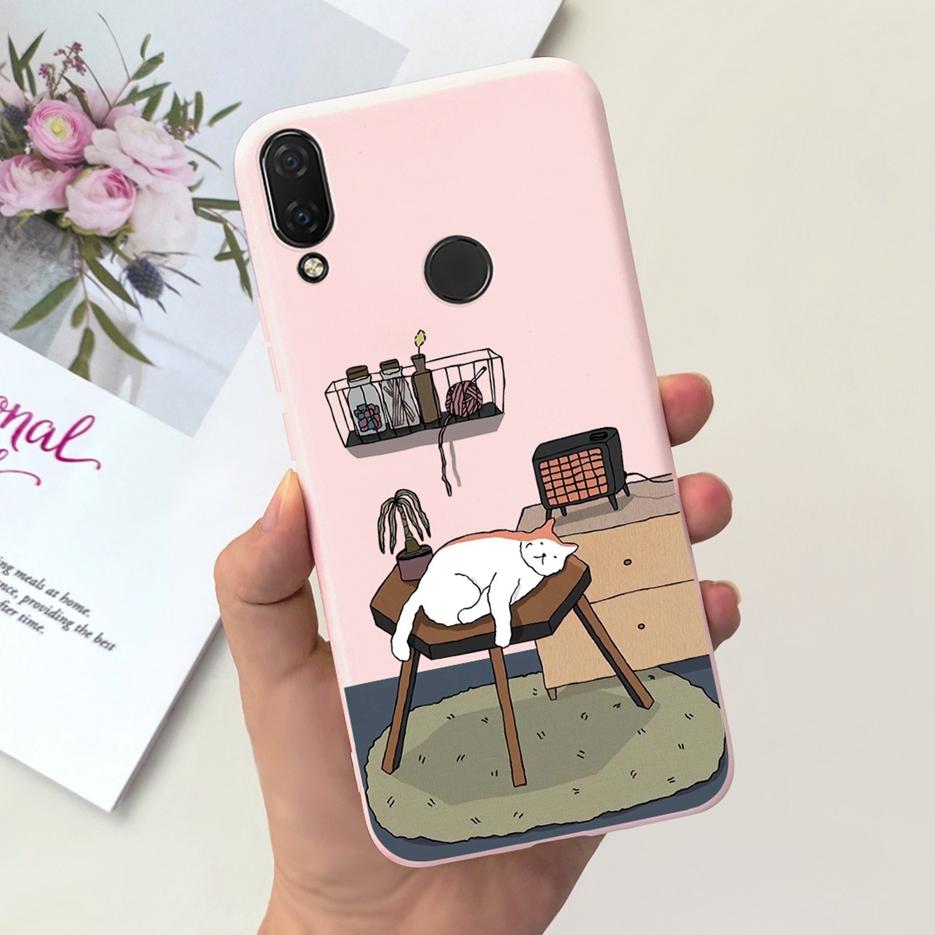 For Huawei Nova 3i Case INE-LX1 Cute Astronauts Cover Soft Silicone Phone Case For Huawei P Smart Plus 2018 Nova3i Fundas Bumper