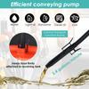Насос для перекачки жидкости 2,4 галлона в минуту, насос для перекачки дизельного топлива с 3 адаптерами, работающий от аккумулятора, герметичный насос для перекачки топлива