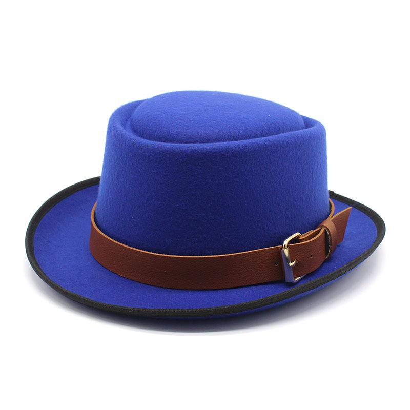 Шляпа Женская, Купольная Шерстяная Шляпа, Мужская Британская Джазовая Шляпа, Ретро Цилиндр, Женская Модная Шляпа