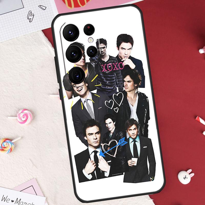 Коллаж Damon Salvatore Чехол для Samsung Galaxy S21 S22 S23 S24 S25 S26 Ultra S10 S25 Plus S25 FE S20 FE Защитный корпус