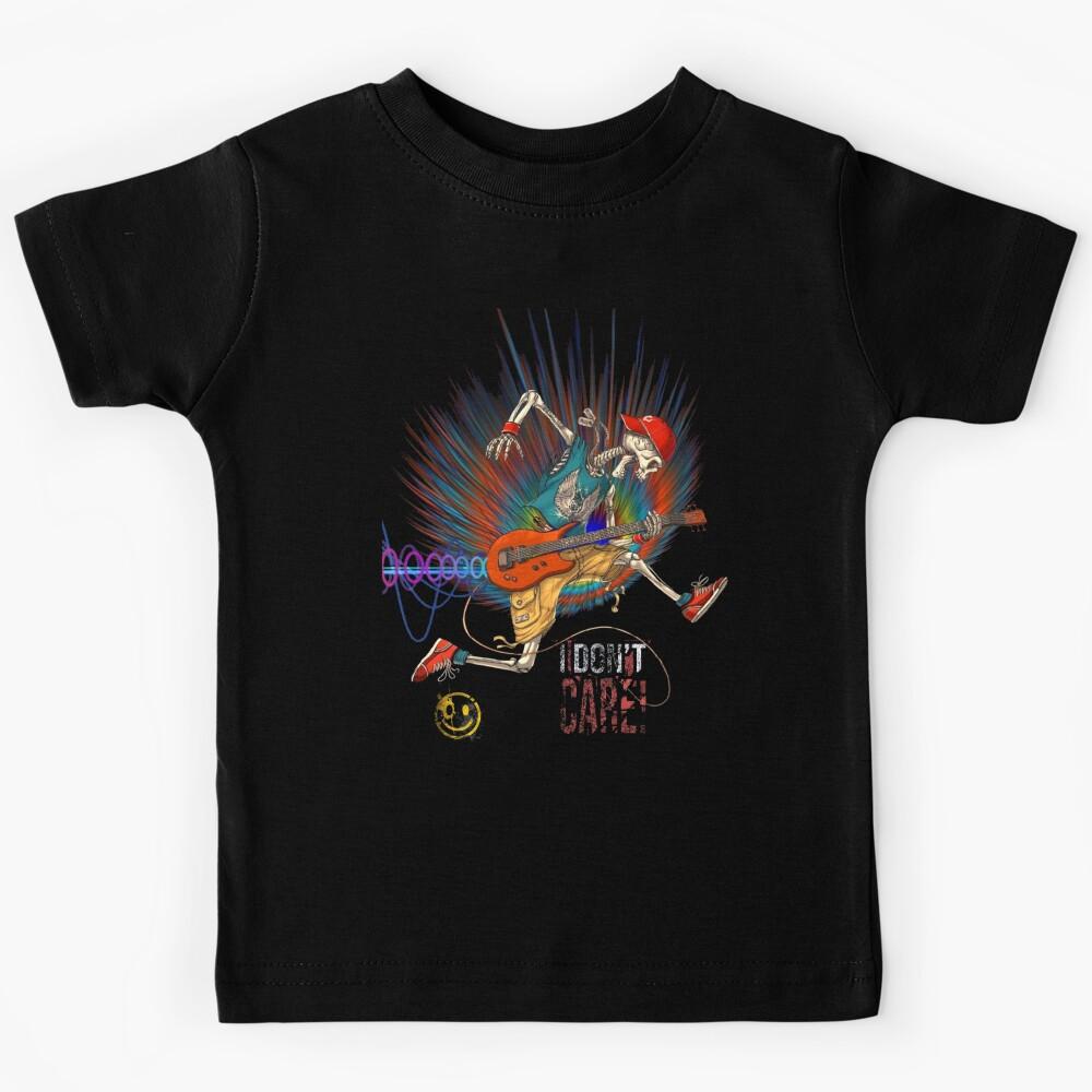 Jump Skeleton Guitarist Kids T-Shirt
