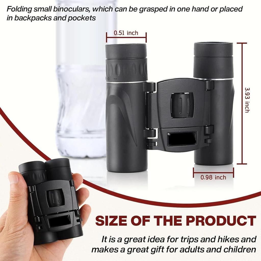 HD 8x21 High Magnification Mini Binoculars for Outdoor Sports and Events
