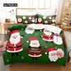 Cartoon Santa Claus Bedding Set Duvet Cover Set 3d Bedding Digital Printing Bed Linen Queen Size Bedding Set Fashion Design