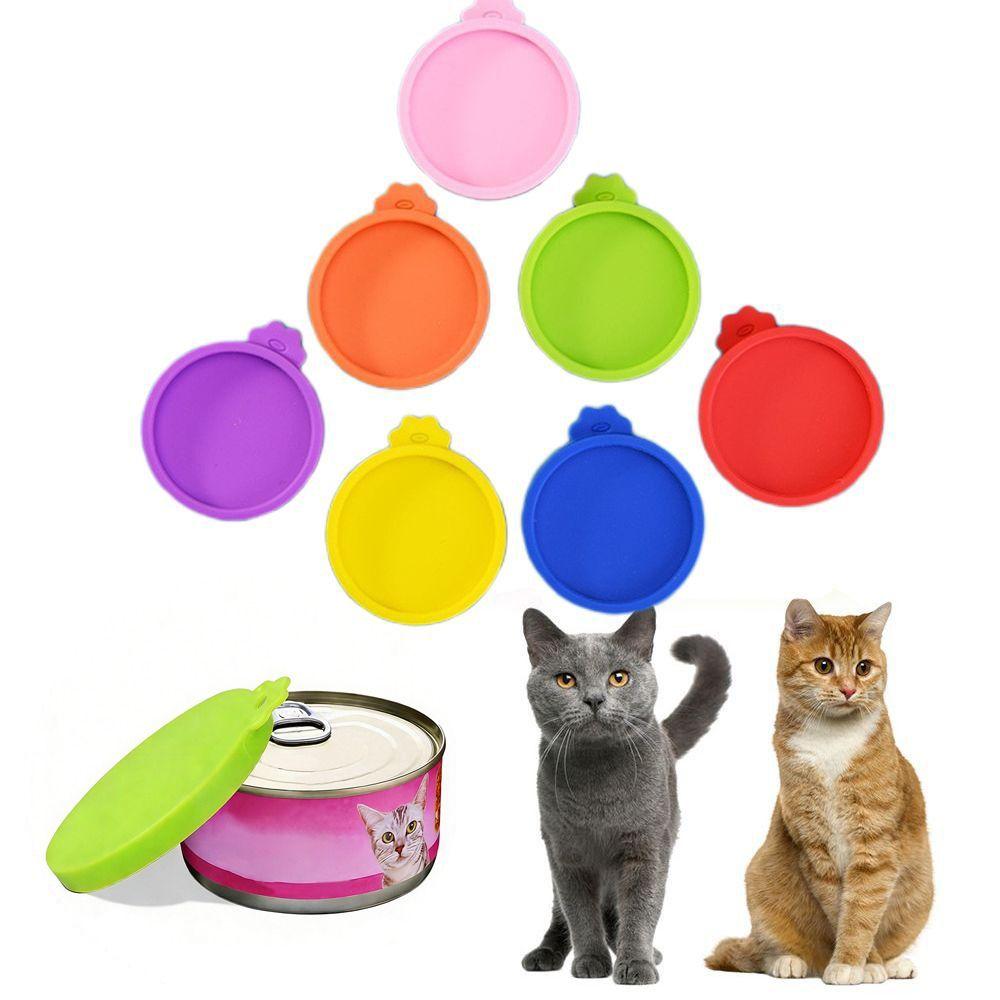 Food Storage Cans Cap Pet Supplies Silicone Can Lid Pet Can Covers Fresh-keeping Lid Food Tin Cover