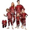 Рождественский принт милый семейный комплект пижамы, домашняя одежда, семейный комплект топ с длинным рукавом и штаны комплект