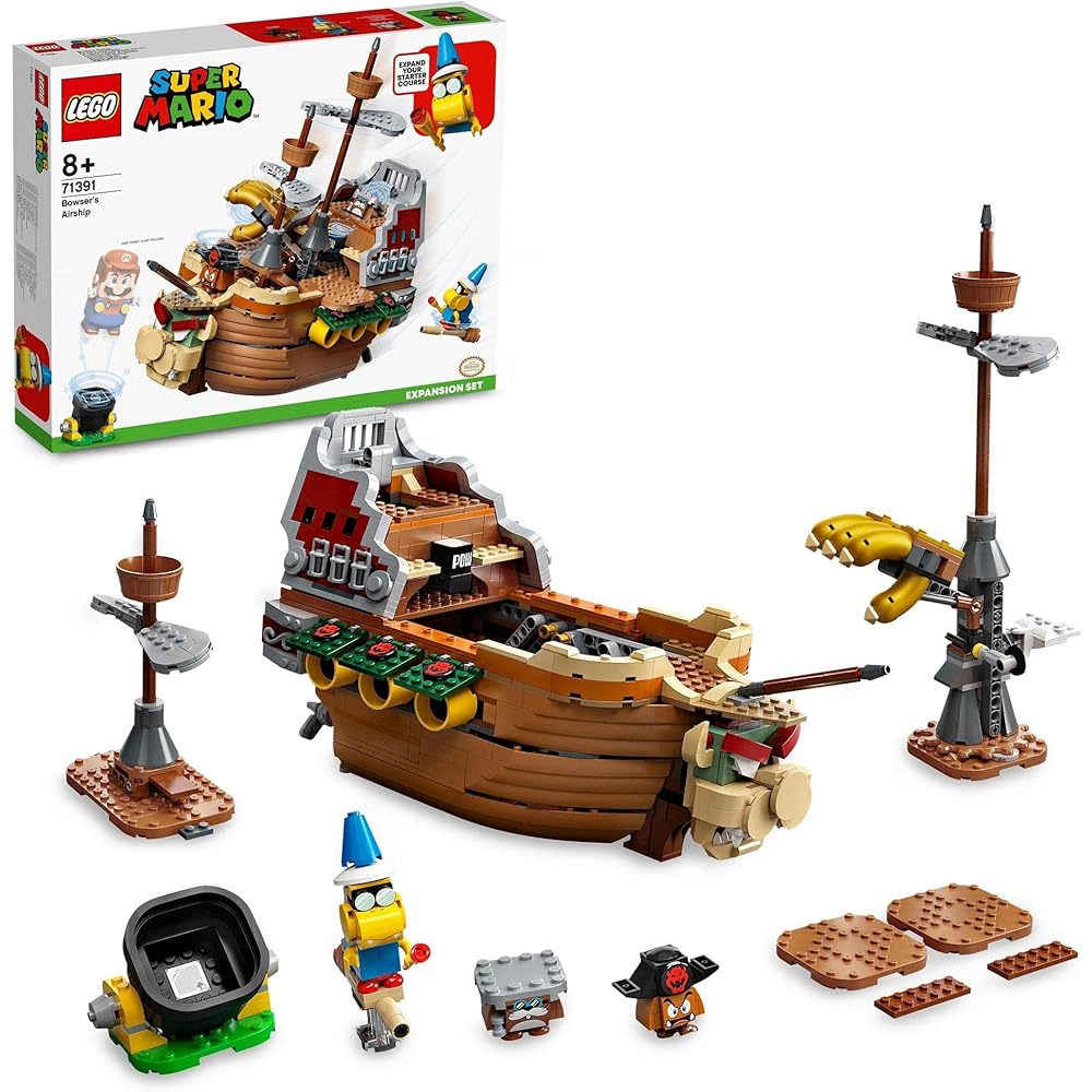 LEGO Super Mario Bowser Airship Challenge Set 71391 Building Blocks Toy for Kids Ages 8 and Up