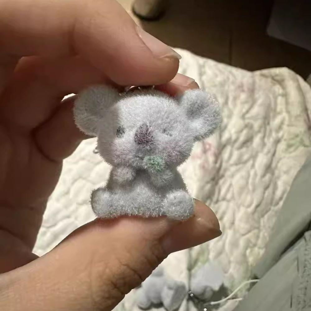 Пушистая кукла коала животное брелок сумка брелок коала милый 3D флокированный кулон подарок другу