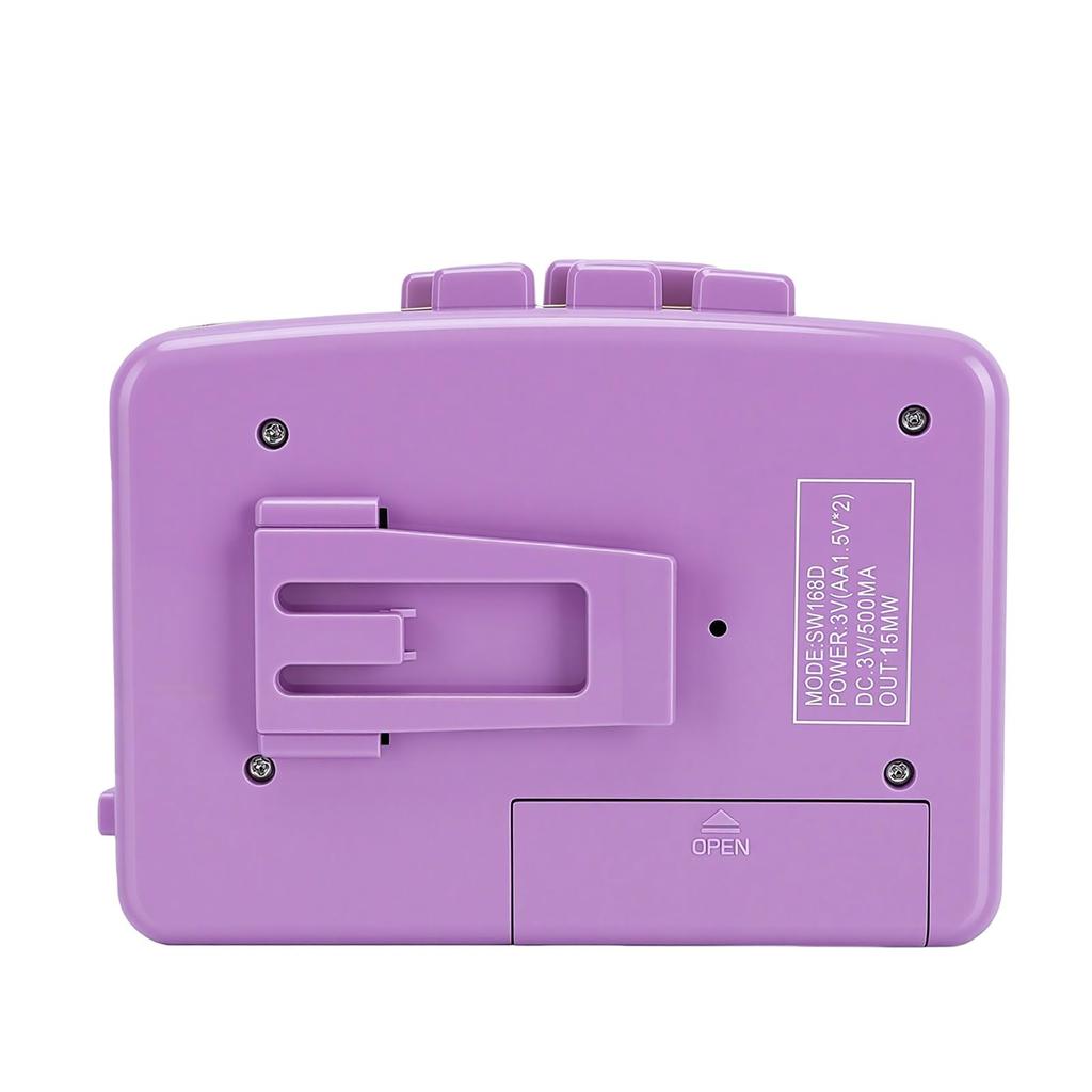 Dpofirs Retro Cassette Portable Tape Recorder for Personal FM Broadcasting Recording Tape Headphone Jack Player, Listening, & & Playback, 3.5mm