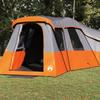 Family Tent with Grey and Orange Roof 762 x 655 x 218 cm Taffeta