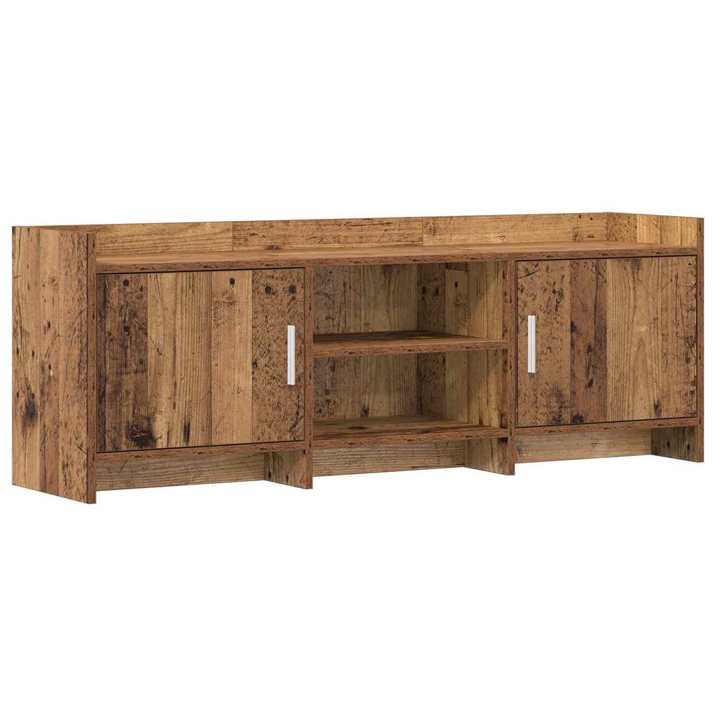 TV Stand 130 x 33 x 47 cm Reclaimed Wood Look Engineered Wood