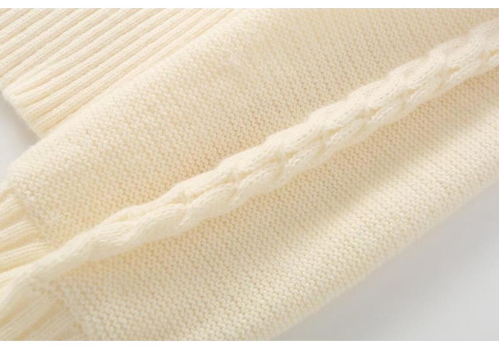 NSSF Women's Wool Knit Loose Cable Sweater - Autumn/Winter Collection