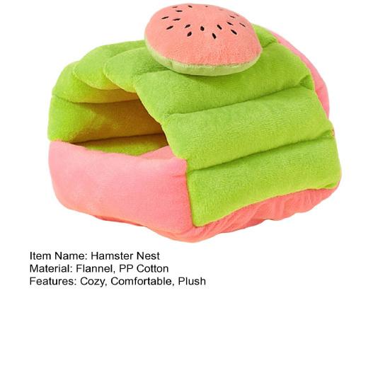Мягкое гнездо для хомяка, укрытие для маленьких животных, уютный домик-пещера для кроликов, морских свинок, хорьков, ежей, аксессуары для зимнего отдыха и укрытия