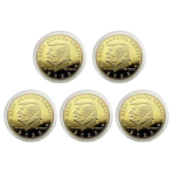 Монета Трампа, президентская сувенирная монета, металлический памятный жетон Keep America, отличный коллекционный подарок для сторонников MAGA/KAG