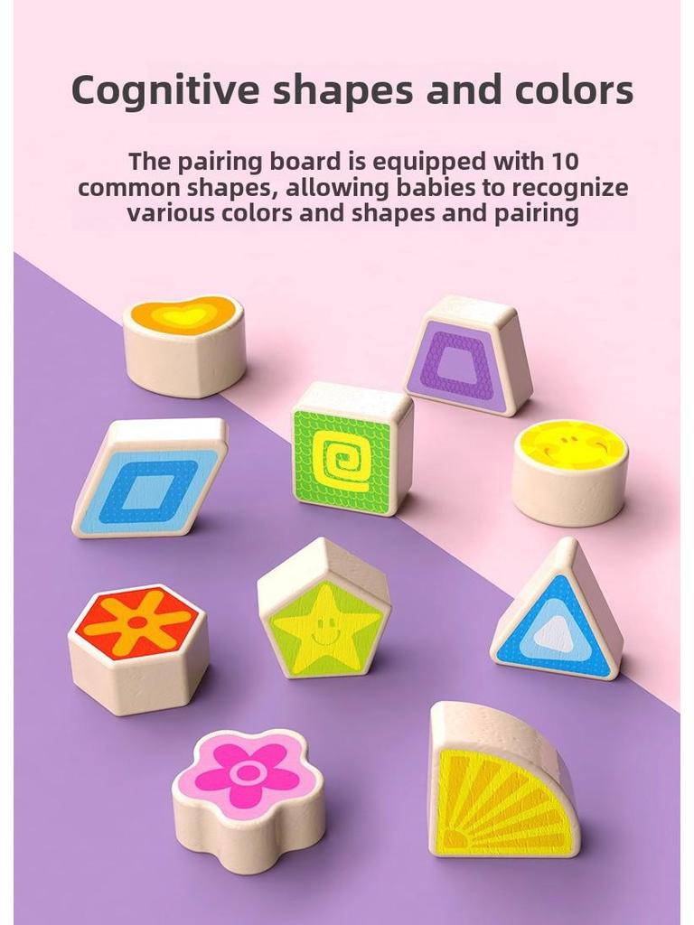 Children's Magnetic Fishing & Building Block Puzzle: Six-in-One Fruit Logarithmic Board & Assembly Set.