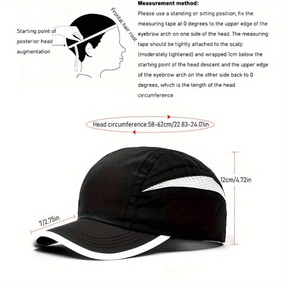 Регулируемая бейсболка, дышащая, для бега, снепбэк, спортивная кепка, быстросохнущая кепка, для занятий спортом на открытом воздухе