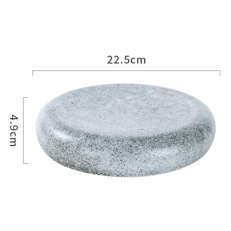 Japanese Sashimi Plate Ceramic Steak Plate Dessert Dim Sum Dish Main Dish Plate Restaurant Artistic Conception Tableware