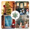 Christmas Snowflake Ornament 2D Acrylic Hanging Pendant Clear Friendship Decor for Tree Home Holiday Party Christmas Decoration