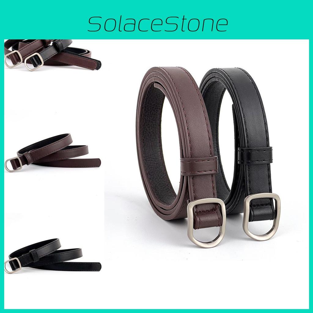 Korean Trend Women's Belt Pu Leather With Sleek Buckle For Versatile Outfit Styling