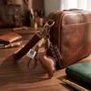 Faux-Leather Bag Charm Lightweight Croissant Keychain Minimalist Pendant  Handbag Decoration